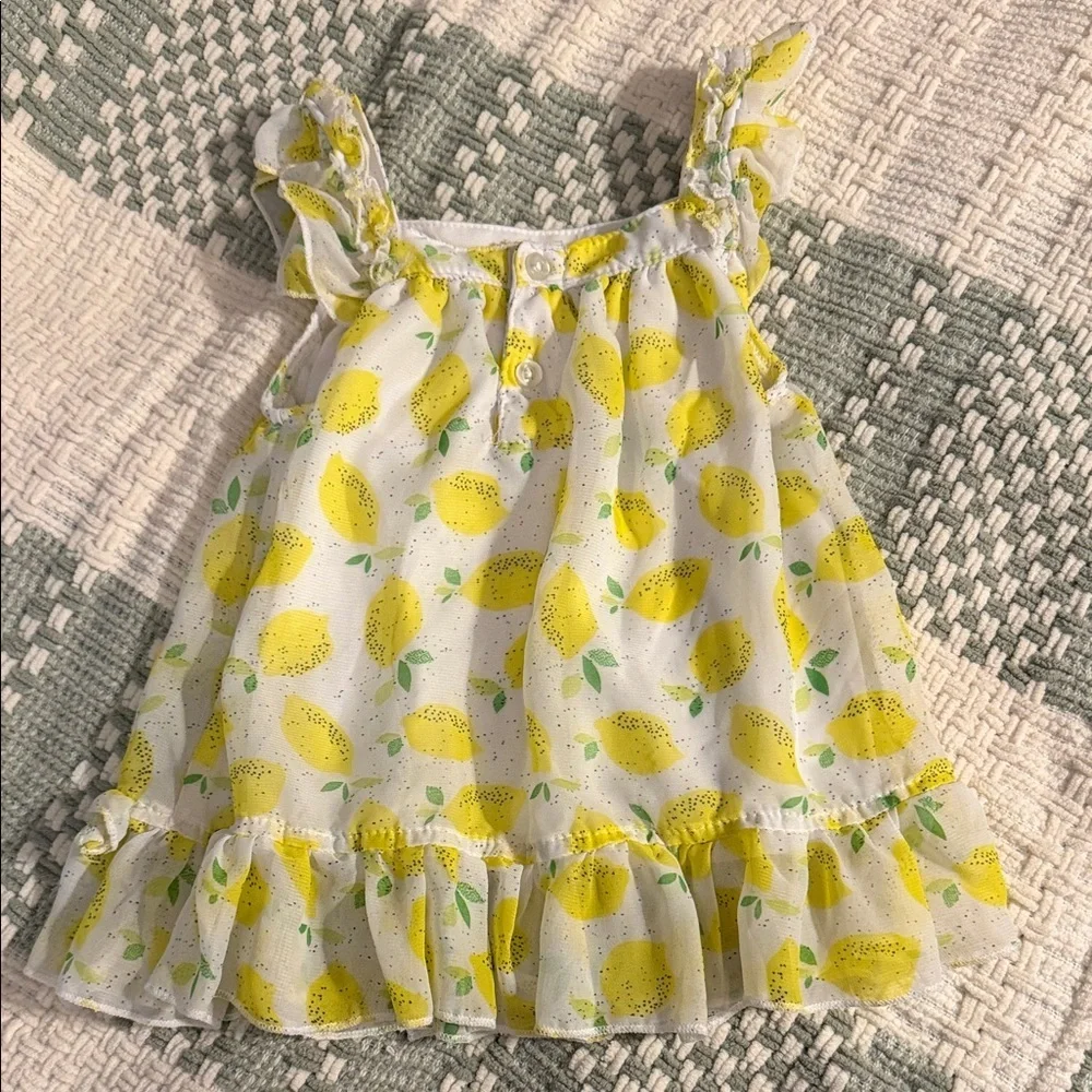 Kids Swiggles lemon ruffle top 🍋